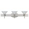 Besa Lighting Kona Vanity, Marble, Satin Nickel Finish, 3x5W LED 3SW-117652-LED-SN - alternate 1